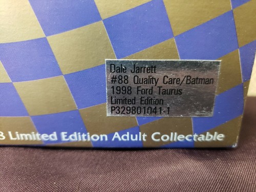Die Cast #88 Dale Jarrett Quality Care/Batman, Ltd. ed 1:32 scale 1998 NEW - Picture 2 of 12