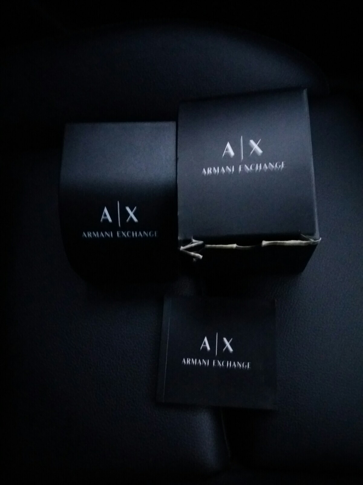 Mens Armani Exchange Designer Watch AX2133 Date Blue Steel Leather eBay