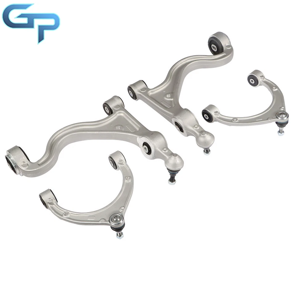 Front Set Upper Lower Control Arms For Porsche Panamera 2010 2011 2012 2013 - Image 3 of 4