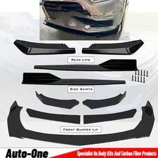 Glossy Black Front Bumper Lip Splitter Lower Spoiler Body Kit For Suzuki Dzire