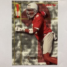 1996 Fleer Football Card #176 Simeon Rice Rookie Arizona Cardinals Tc1. rookie card picture