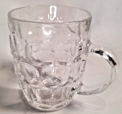 British Pub Pint Bierkrug Krug Utopia Glas Bier 1pt bis Krempe Grübchen Becher Tasse