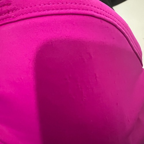 TORRID Womens 3X One Piece Fuschia Peep Front Swimsuit Modest Ruched *Wounded* - Picture 4 of 8