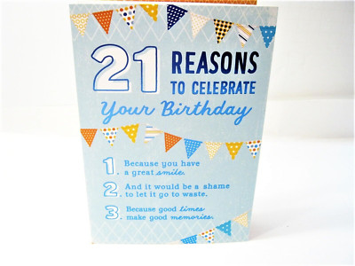 Birthday Card for 21st Birthday 21 year old for Daughter Son Friend Anyone!