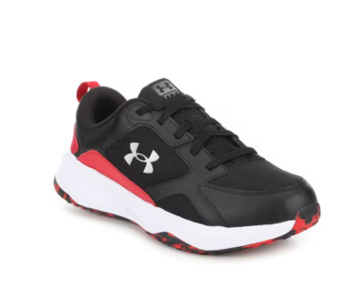 Under Armour Men's Size 12 Charged Edge Black Red Running Jogging Shoes Sneaker