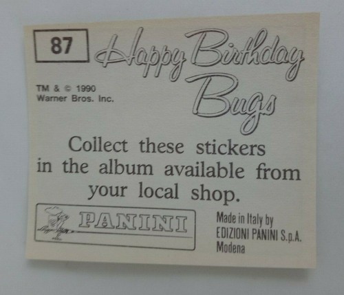 1990 Panini Happy Birthday Bugs (Pick Your Sticker) - Picture 125 of 343