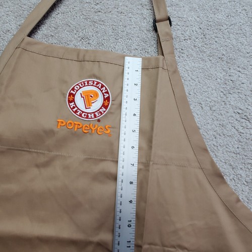 Popeyes Louisiana Kitchen Restaurant Fast Food Employee Apron Brown Lot of 7 - Picture 6 of 10