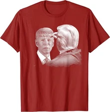 Lets Go Brandon Trump Writes On Biden's Forehead Gift Unisex T-Shirt