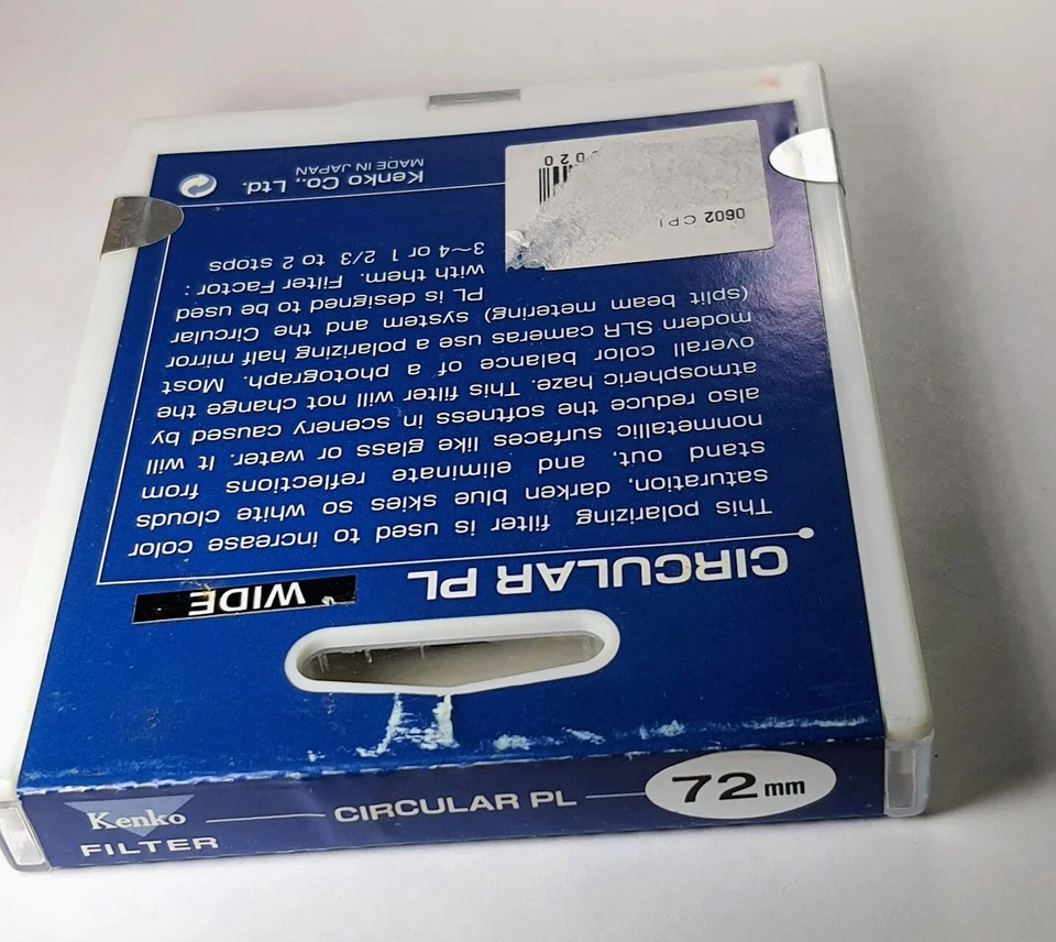 72mm Wide Angle Circular Polarizer CPL Glass Lens Filter P-CL Japan Kenko E72 - Image 3 of 4