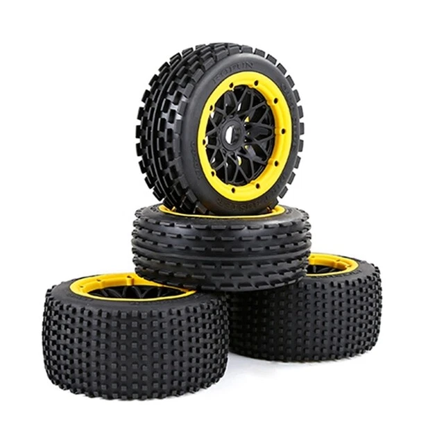 Off-Road Car Front Rear Tyre For 1/5 HPI ROFUN BAHA SLT/V5 ROVAN KM Baja Truck - Image 2 of 4