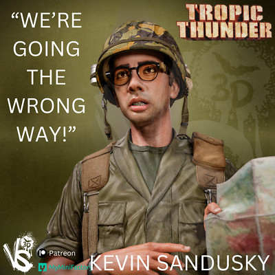 Kevin Sandusky Unpainted Unassembled 3D printed Resin Model Kit GK2