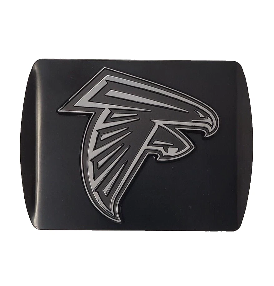 Cubierta de enganche de metal negro de alta resistencia Atlanta Falcons con logotipo 3D Foto 2 de 3