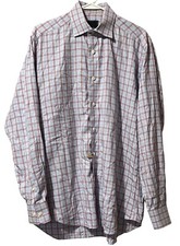 David Donahue Dress Shirt Size 16 x 34 35 Cotton Wedding Guest Formal Career