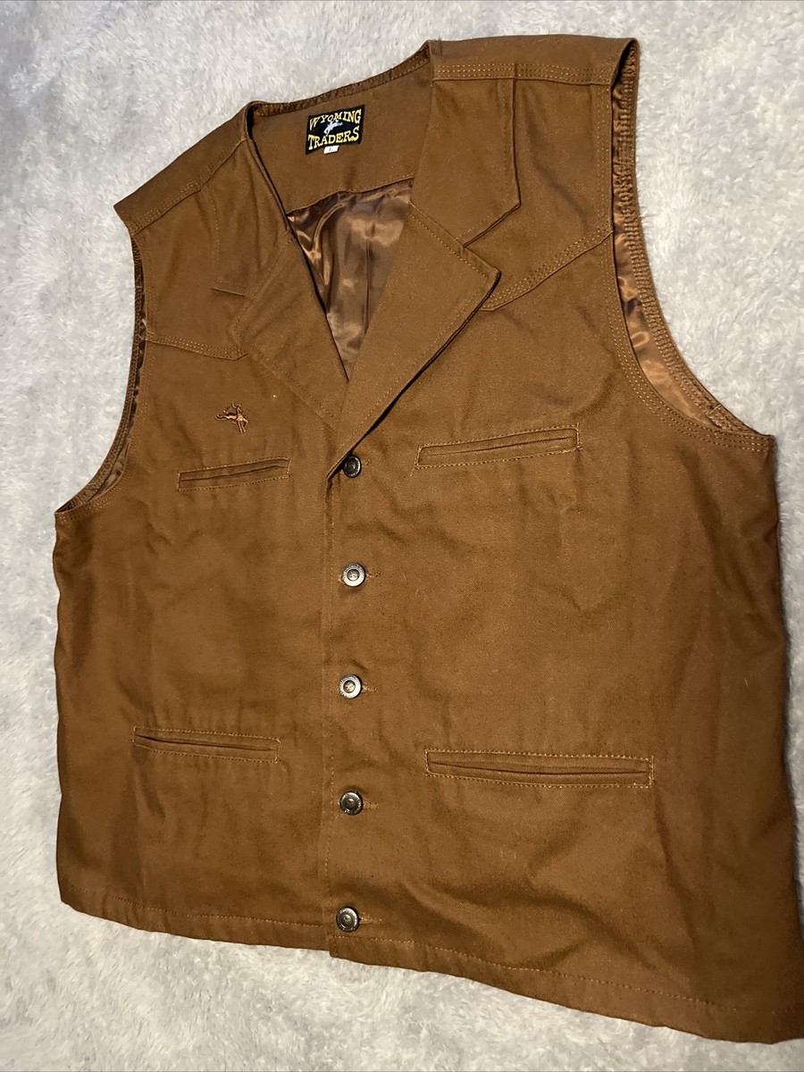 Wyomng Traders Mens Cody Conceal Carry Zp Up Canvas Ranch Wear Cowboy