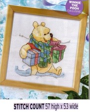POOH WITH GIFTS CROSS STITCH PATTERNS ONLY EQ - EEU