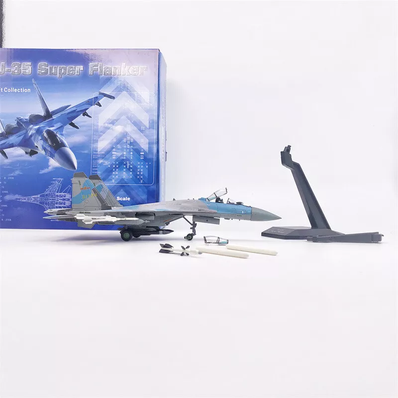 Sukhoi Su-35 Flanker-E Fighter 1/100 Scale Diecast Aircraft Model