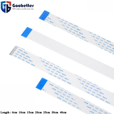 MARKENLOS AWM Flachbandkabel 4 6 7 8 9 10 12 14 15 16 20Pin FFC Flat Kabel Teilung 0.5/1mm