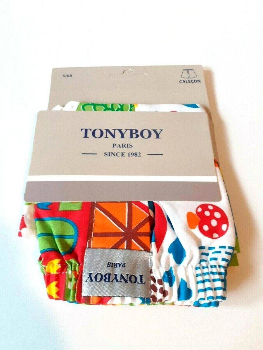TONYBOY CALECON EN COTON TAILLE 5 6 ANS COLORIS BLANC IMPRIME MULTICOLORE eBay