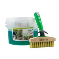 Osmo Holzentgrauer Kraft-Gel 2,5L Reiniger + Terrassen-ReinigungsbüRste