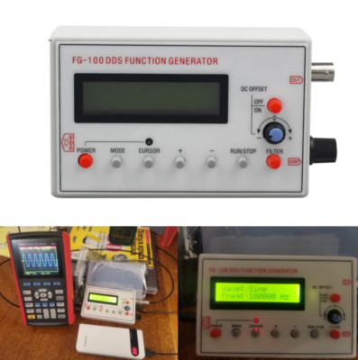 FG-100 Dds Function Generator Von Signal Counter Frequenz 1Hz 500KHz Wave