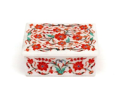 Marmor Schmuck Verpackung Karneol Edelstein Inlay Work Dekorativ für Restaurant