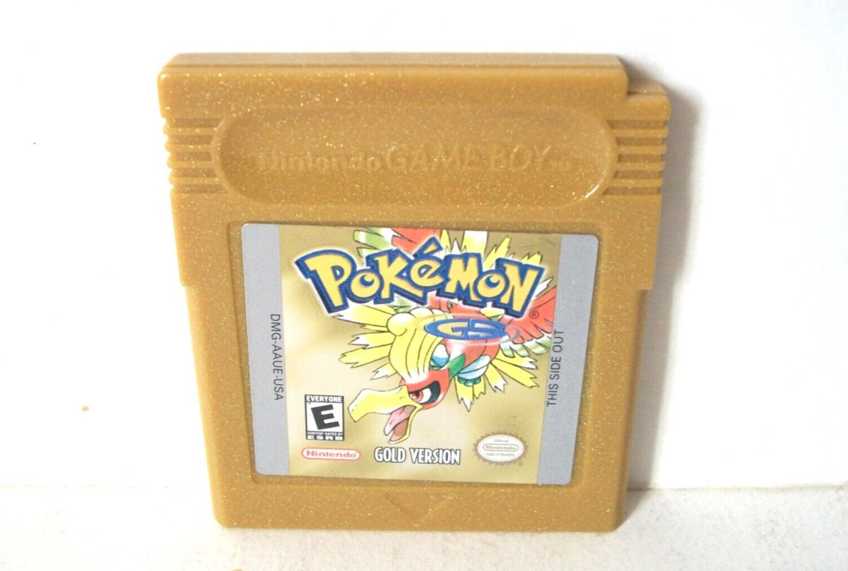 Pokemon Gold Version Nintendo Game Boy Color Authentic Cart Dry