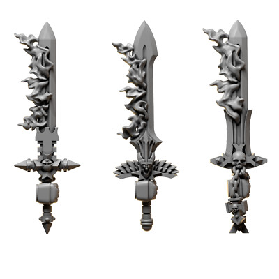 Eternal Pilgrims - 3er Set Burning Swords Marine Upgrade Kit