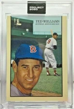 Topps PROJECT 2020 Card #90 1955 Ted Williams by OLDMANALAN Print Run SP /41407