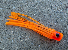 TACKLEWORKS Mini Chugger Cabeza Plana 5.5" Señuelo de Pesca Ballyhoo Marlin - Naranja