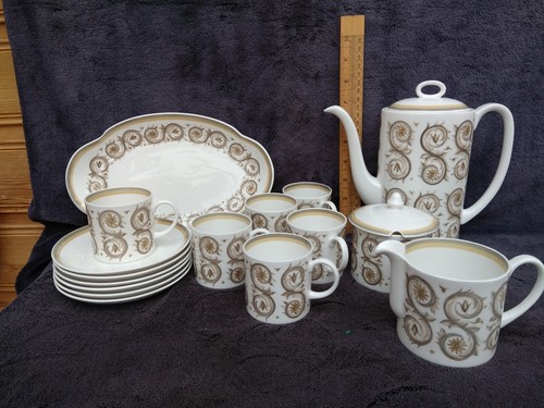 Susie Cooper Venetia (PERFECT CONDITION) China Full 16 Item Coffee Pot Set - Picture 3 of 11