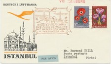 LUXEMBURG 1956 Eröffnung des Flugdienstes in den Nahen Osten HAMBURG - ISTANBUL