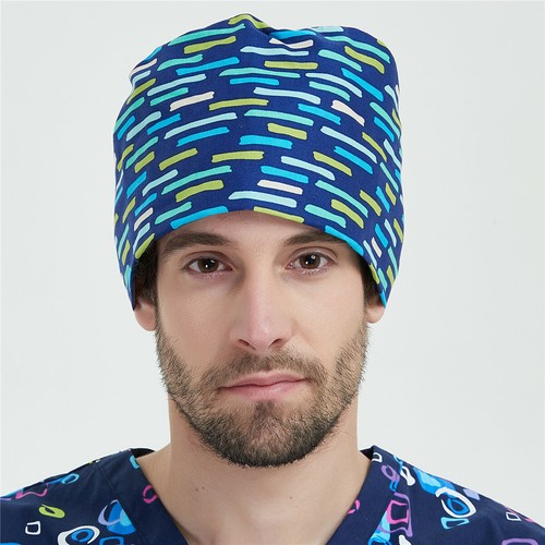 Womens/Mens Florals Printed Cap Scrub Hat/Cap Head Wear Adjustable Accessories - Picture 139 of 660