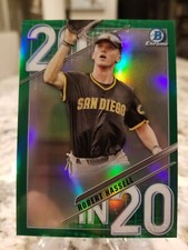 2020 Bowman Draft Chrome Robert Hassell 20 in 20 #20IN20-RH Green Refractor/99 