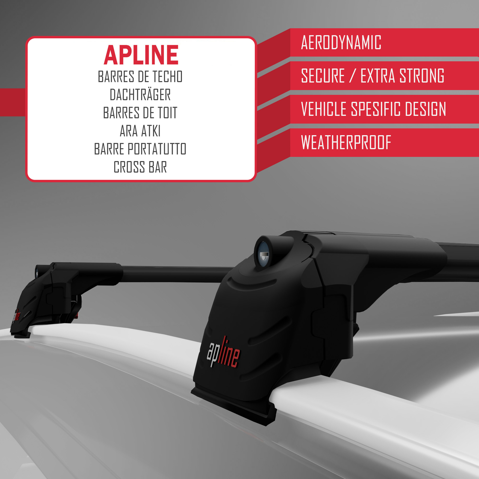 Compatible Con Cupra Formentor 2020-2025 FLY Model Barras De Techo Auto Portaequipajes Barras Transversales Gris Aluminio 3 Barras - España