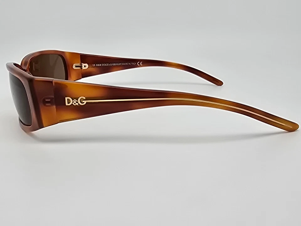 Gafas de sol Dolce & Gabbana D&G2183 96 marco dorado tortuga lentes marrones con estuche 59 mm Foto 4 de 4