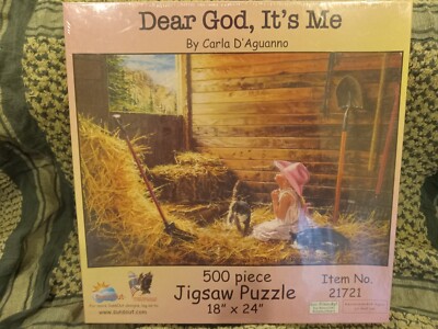 Dear God, It's Me By Carla D'Aguanno 500 Piece Puzzle (SunsOut) New