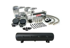 Viair 444C Dual Chrome Air Compressors W/ 5 Gallon Aluminum Air Tank - 200 PSI