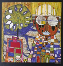 HUNDERTWASSER, Tropenchinese WVZ 887 aus 1987 - Kunstdruck