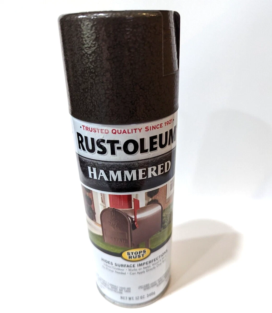 Rust-Oleum Hammered Dark Bronze Spray Paint 12 oz NEW