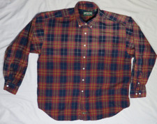AMERICAN EAGLE OUTFITTERS MENS SHIRT XL PLAID FLANNEL VINTAGE USA MADE AEO