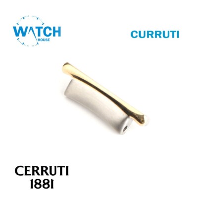 13,93 mm CERRUTI 1881 Metall Uhrenarmband Schließe Silberfarben Edelstahl