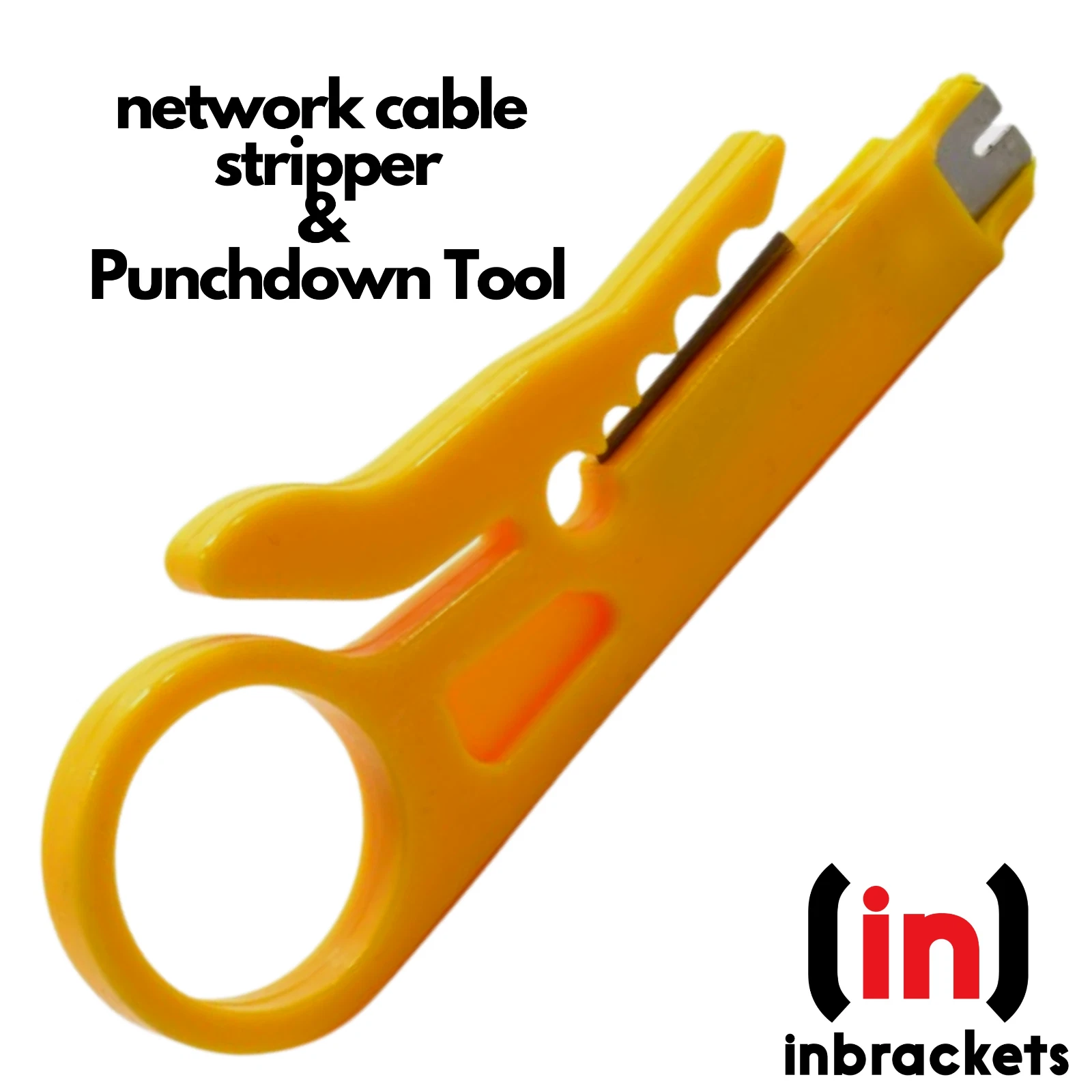 TELEPHONE NETWORK IDC RJ45 CAT5E CAT6 CABLE STRIPPER WIRE PUNCH DOWN TOOL - UK - Picture 1 of 3