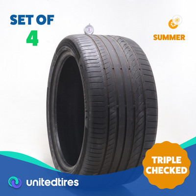 Set of (4) Used 325/35ZR22 Continental ContiSportContact 5P MO 110Y - 6.5-8.5/32