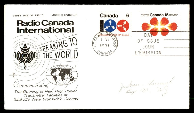 Mayfairstamps Canada FDC 1971 speaking to the world international radio rose cra