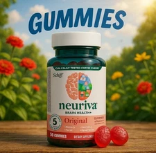 NEURIVA Original Brain Health & Memory Support GUMMIES, 50 CT {*Exp. 10/2025*}