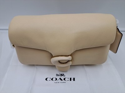 Coach Pillow Tabby 26 Shoulder Bag Ivory Off-White Leder C0772 - Neu Staubbeutel