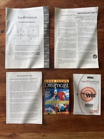 Sega Dreamcast Console Instruction Manual & Product Registration 100% COMPLETE