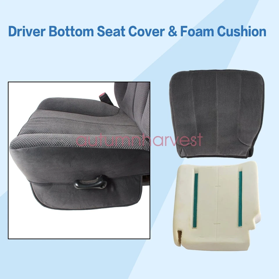 For 2002-2005 Dodge Ram 1500 2500 SLT ST Driver Bottom Seat Cover & Foam Cushion - Image 3 of 4