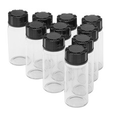 10 Pack Glass Vials,10 Ml Glass Bottle with Screw Caps,Small Vials for Essential