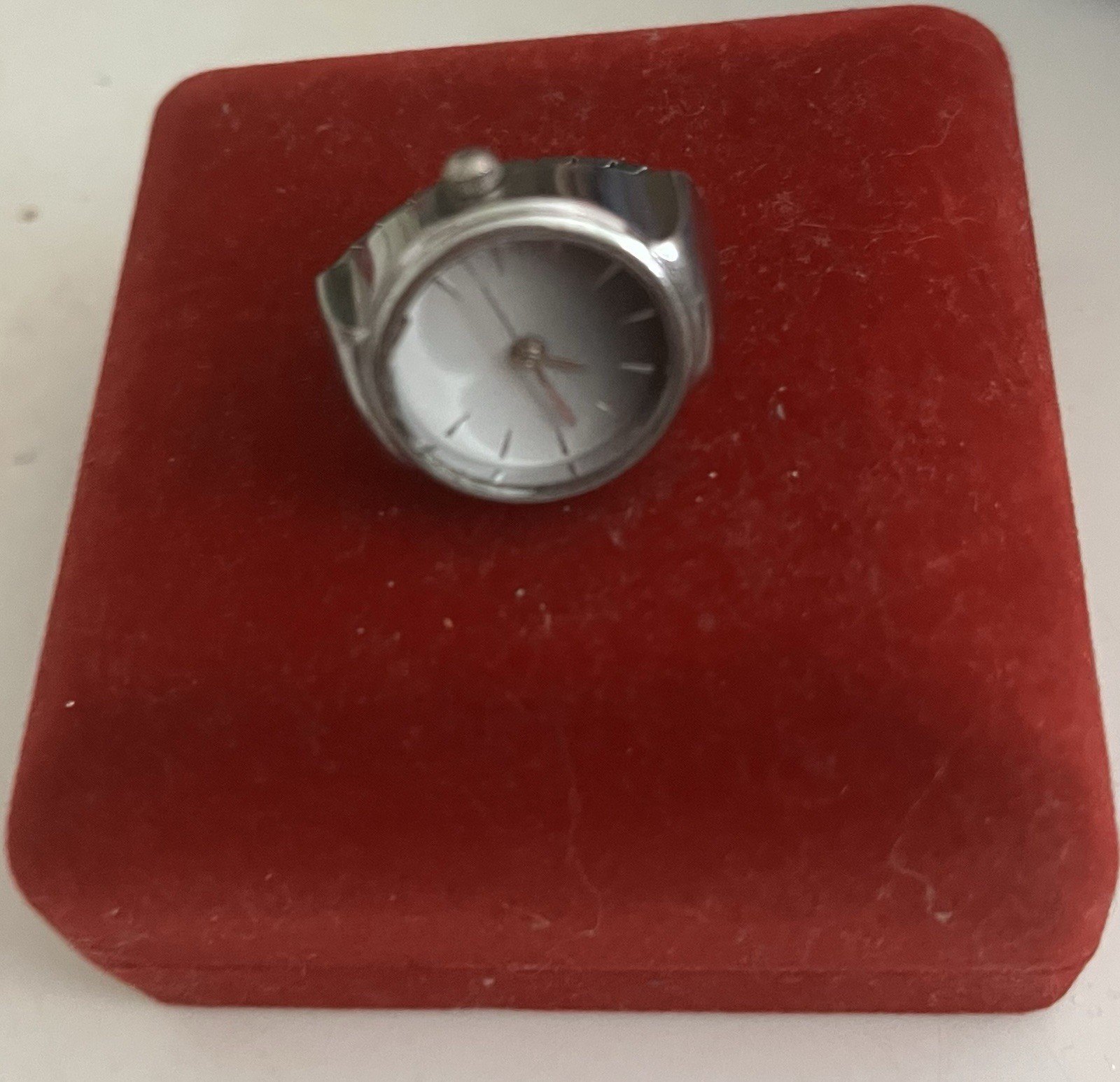 Clock Silver Ring - image 1